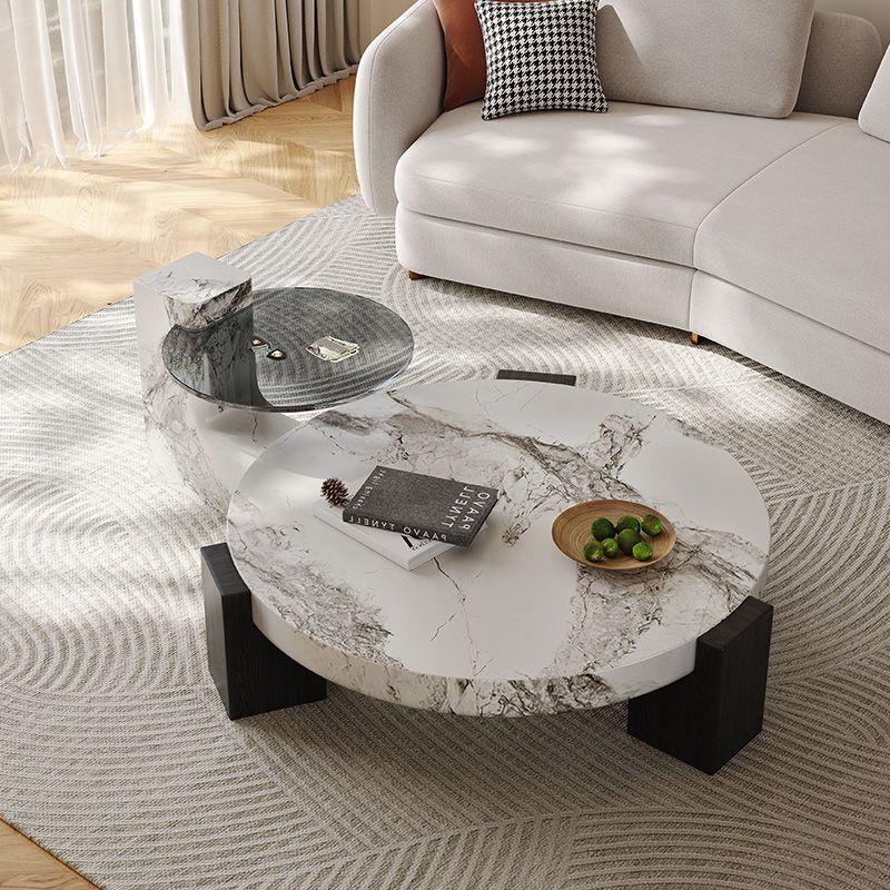 Italian minimalist 2026 new coffee table, living room, home use, marble, light luxury